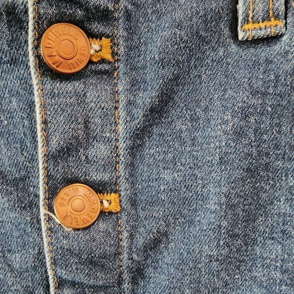 Madewell Button Front Denim Jean Skirt L9974 - Picture 5 of 8